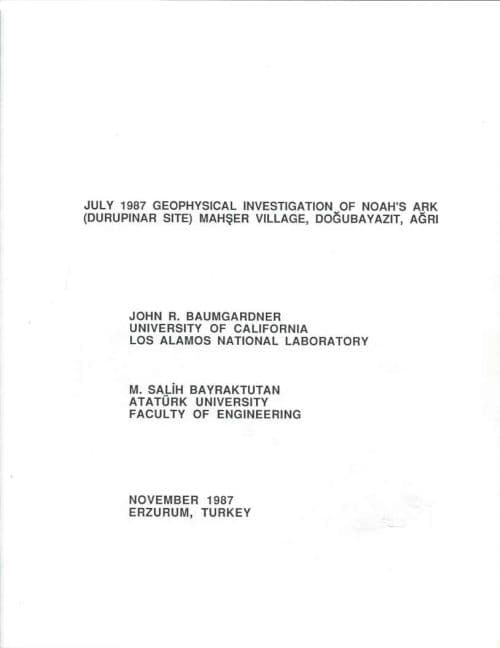 First page of Bayraktutan & Baumgardner Report