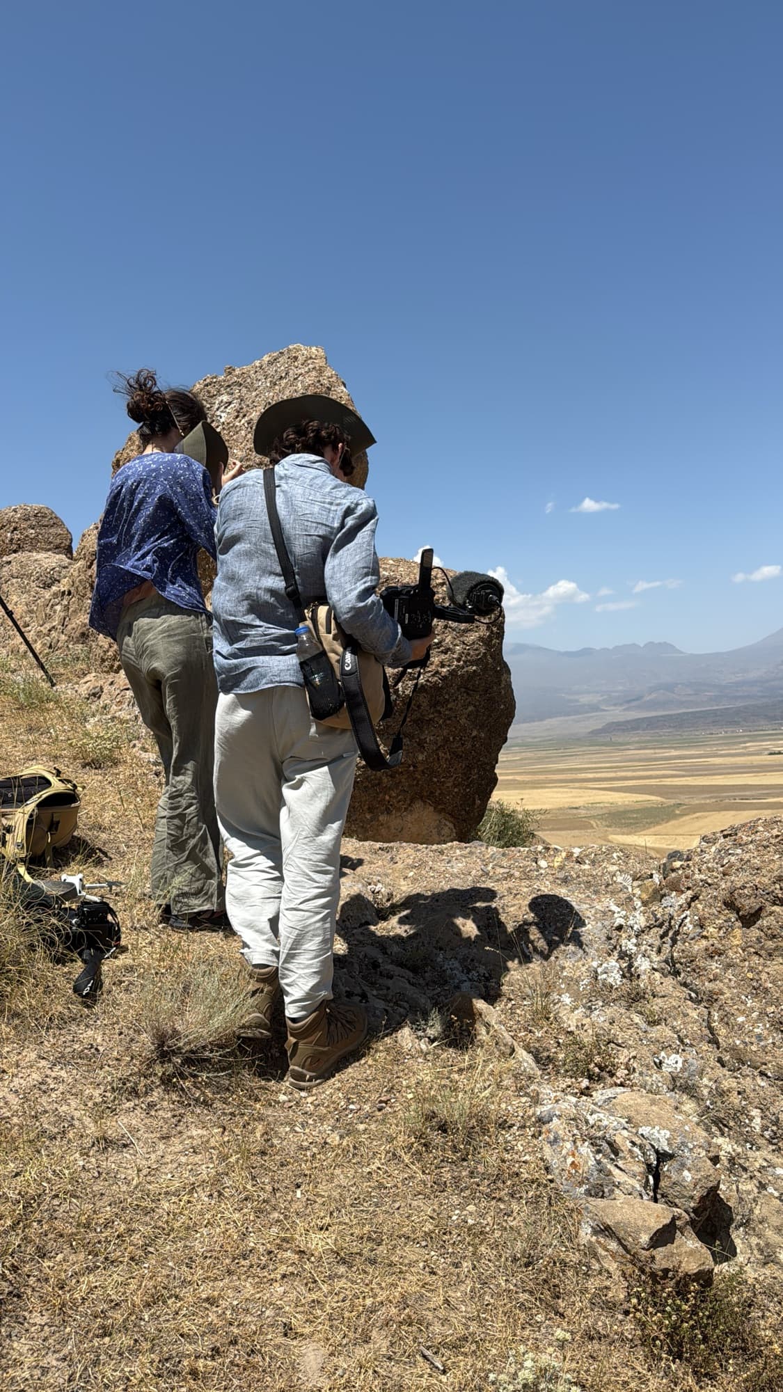Filming the Noah's Ark documentary at the Durupınar site