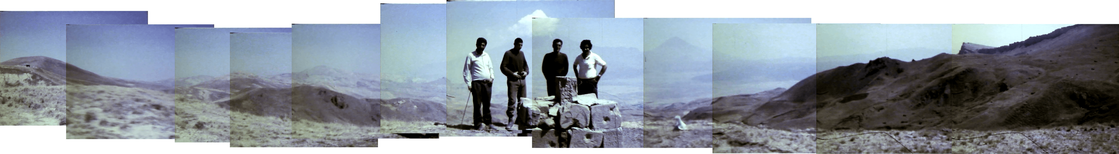 Panorama of inscription site at the border